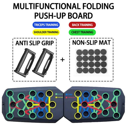 Transform Your Workout with the Portable Multifunctional Push-Up Board Set - Perfect for Chest, Arms, and Back Training!