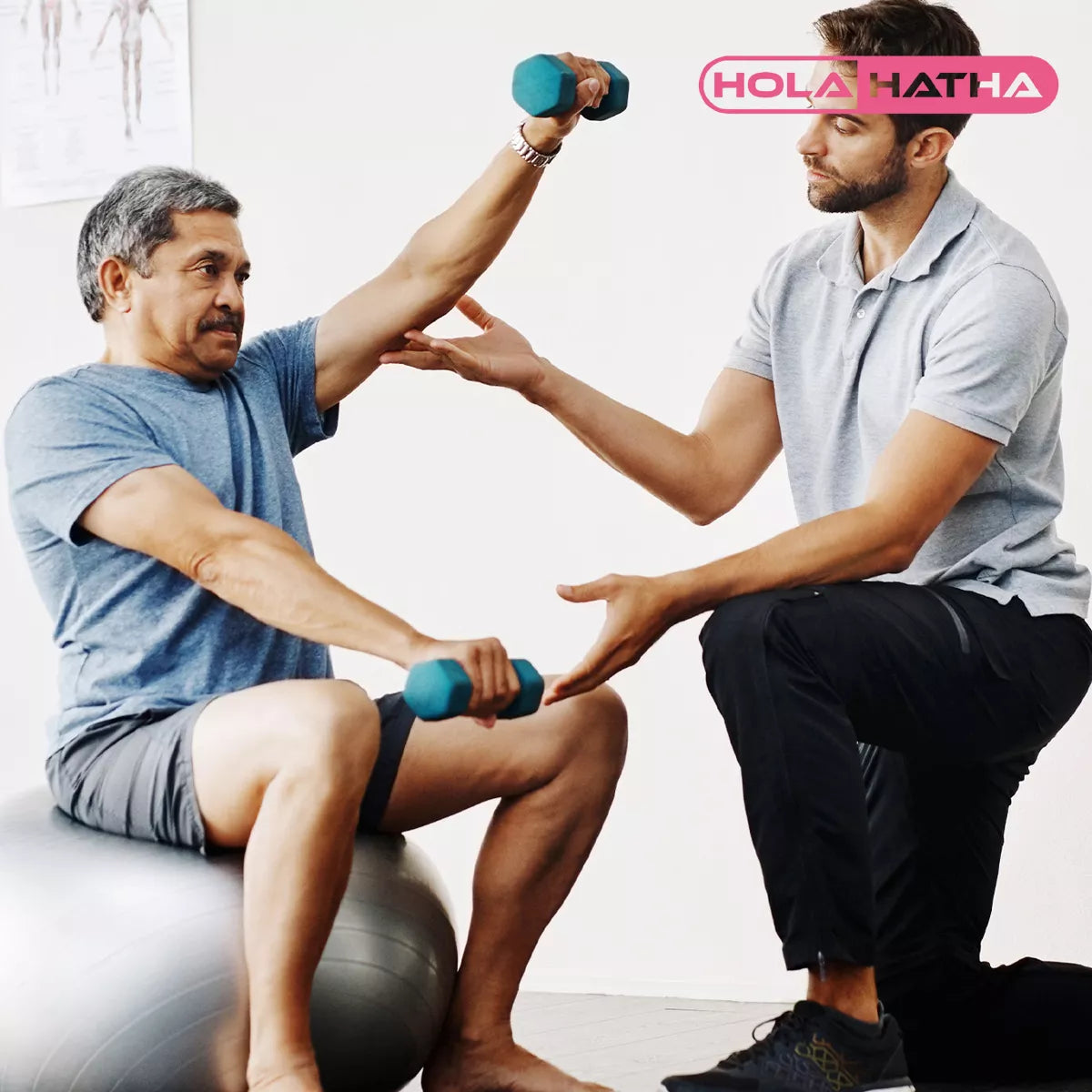 Holahatha 2, 3, & 5 Pound Neoprene Dumbbell Free Hand Weight Set W/ Rack, Pastel