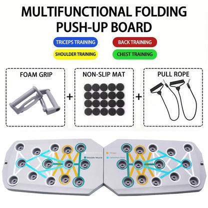 Transform Your Workout with the Portable Multifunctional Push-Up Board Set - Perfect for Chest, Arms, and Back Training!
