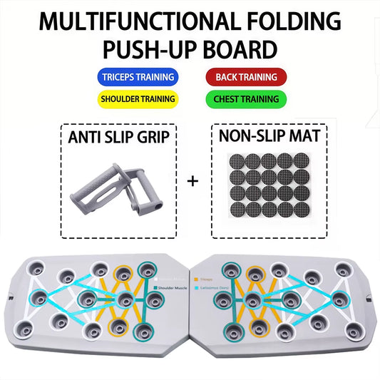 Transform Your Workout with the Portable Multifunctional Push-Up Board Set - Perfect for Chest, Arms, and Back Training!